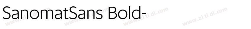 SanomatSans Bold字体转换